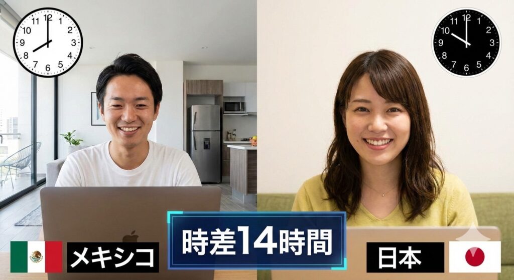 メキシコ時差
